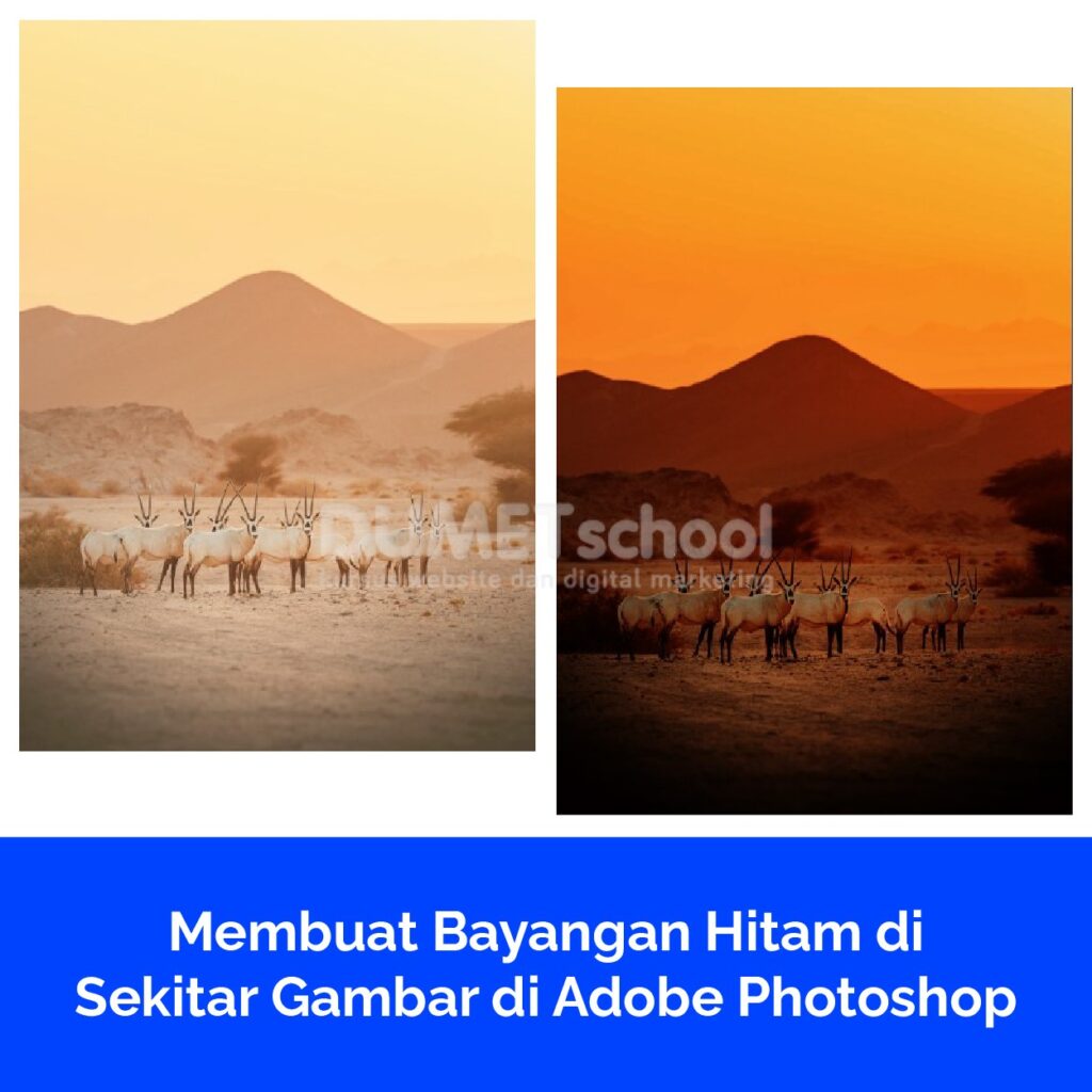 Membuat Bayangan Hitam di Sekitar Gambar di Adobe Photoshop