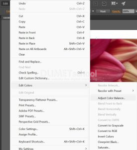 Mengganti Warna Gambar dengan Adjust Color di Adobe Illustrator