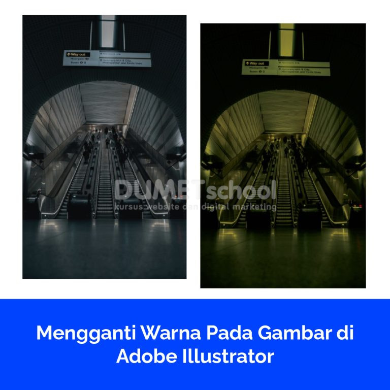 Mengganti Warna Pada Gambar di Adobe Illustrator
