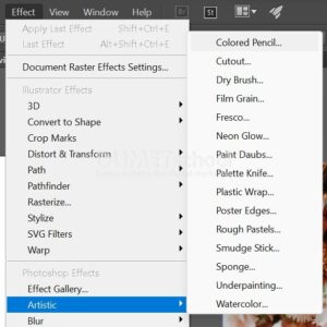Memberi Efek Colored Pencil Pada Gambar di Adobe Illustrator