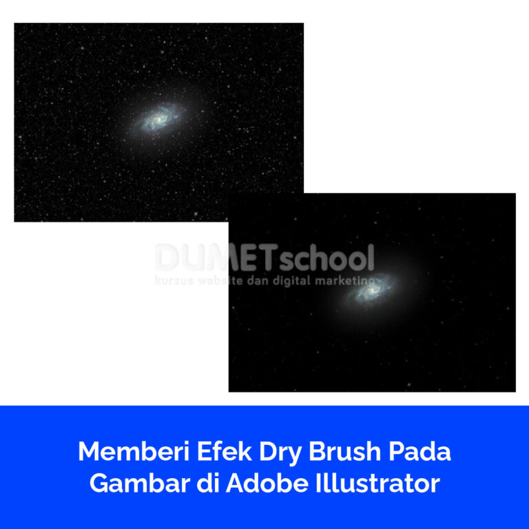 Memberi Efek Dry Brush Pada Gambar di Adobe Illustrator