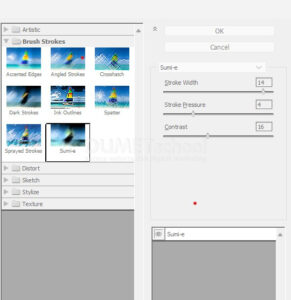 Memberi Efek Sumi-e Pada Gambar di Adobe Illustrator