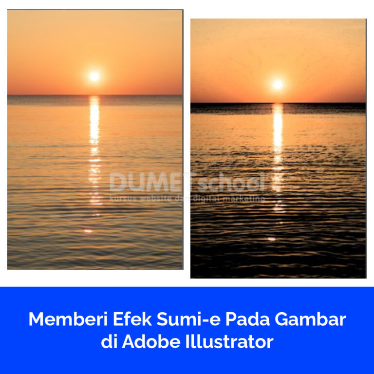 Memberi Efek Sumi-e Pada Gambar di Adobe Illustrator