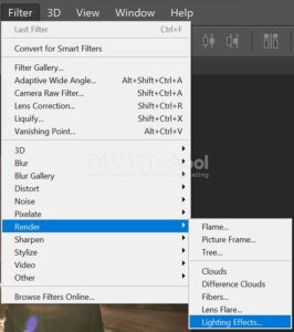 Menambahkan Cahaya dengan Lighting Effect di Photoshop