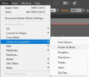Membuat Motif Batik dengan Pucker & Bloat di Adobe Illustrator