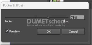 Membuat Motif Batik dengan Pucker & Bloat di Adobe Illustrator