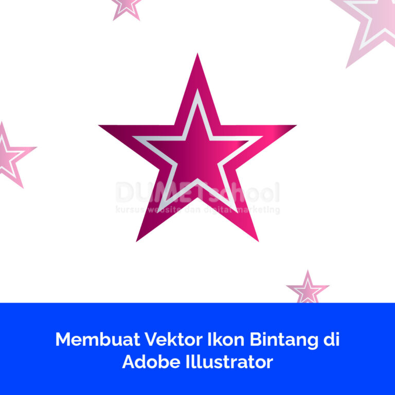Membuat Vektor Ikon Bintang di Adobe Illustrator