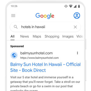 iklan google search menarik