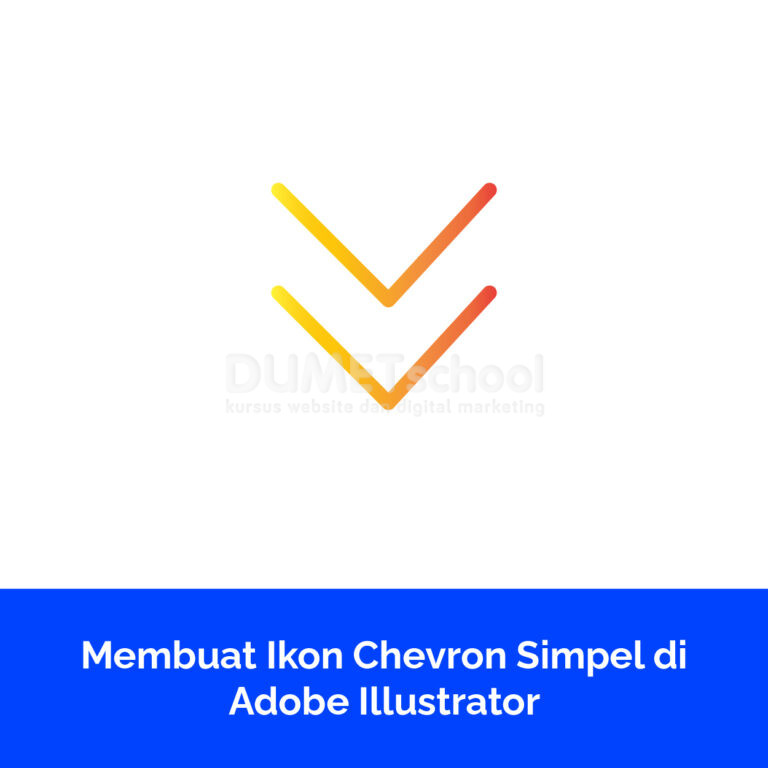 Membuat Ikon Chevron Simpel di Adobe Illustrator
