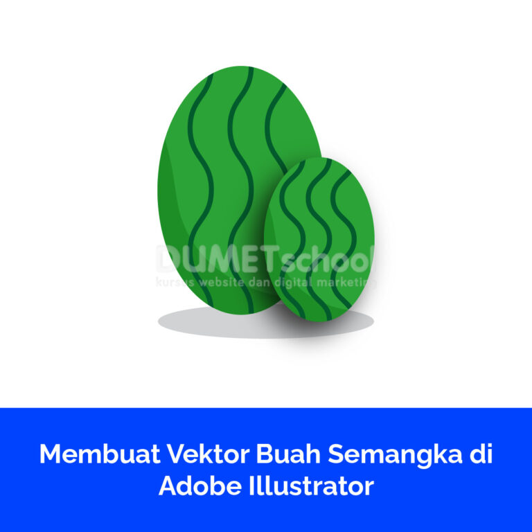 Membuat Vektor Buah Semangka di Adobe Illustrator