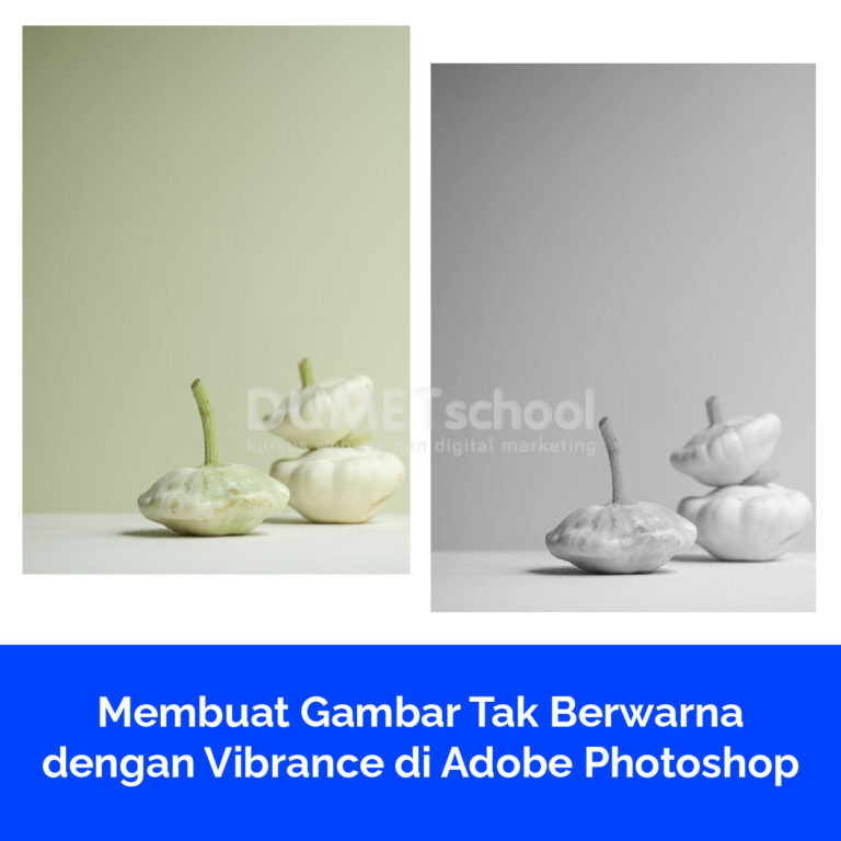 Membuat Gambar Tak Berwarna dengan Vibrance di Adobe Photoshop