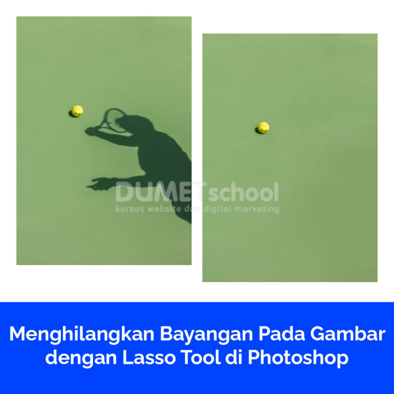 Menghilangkan Bayangan Pada Gambar dengan Lasso Tool di Photoshop