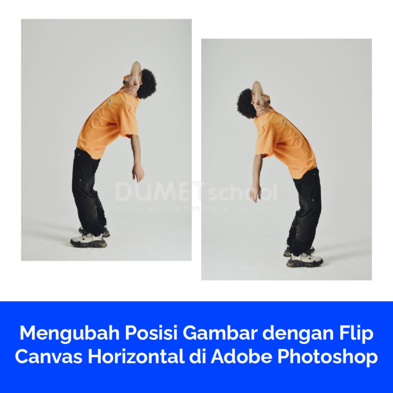 Mengubah Posisi Gambar dengan Flip Canvas Horizontal di Adobe Photoshop