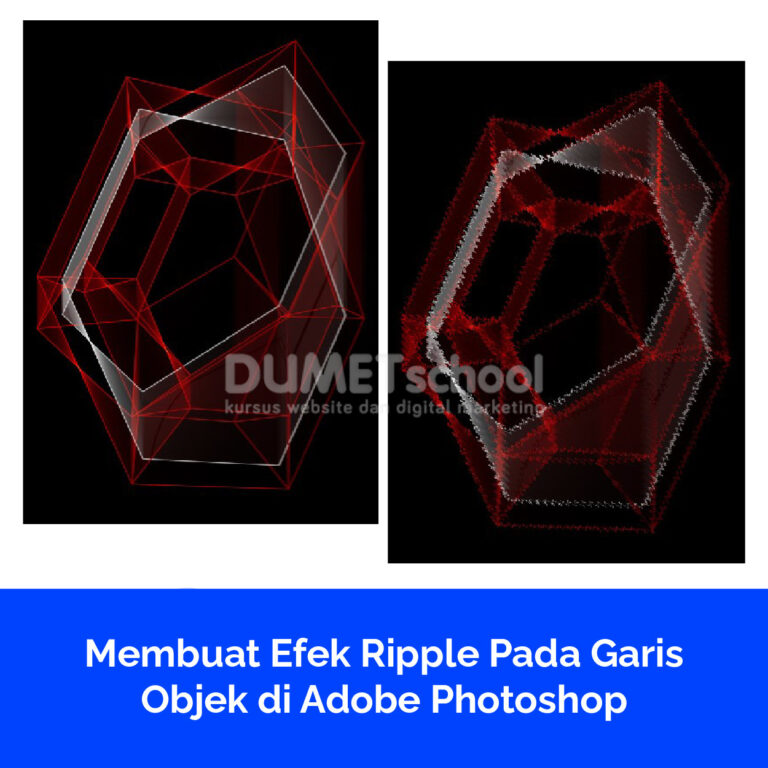 Membuat Efek Ripple Pada Garis Objek di Adobe Photoshop