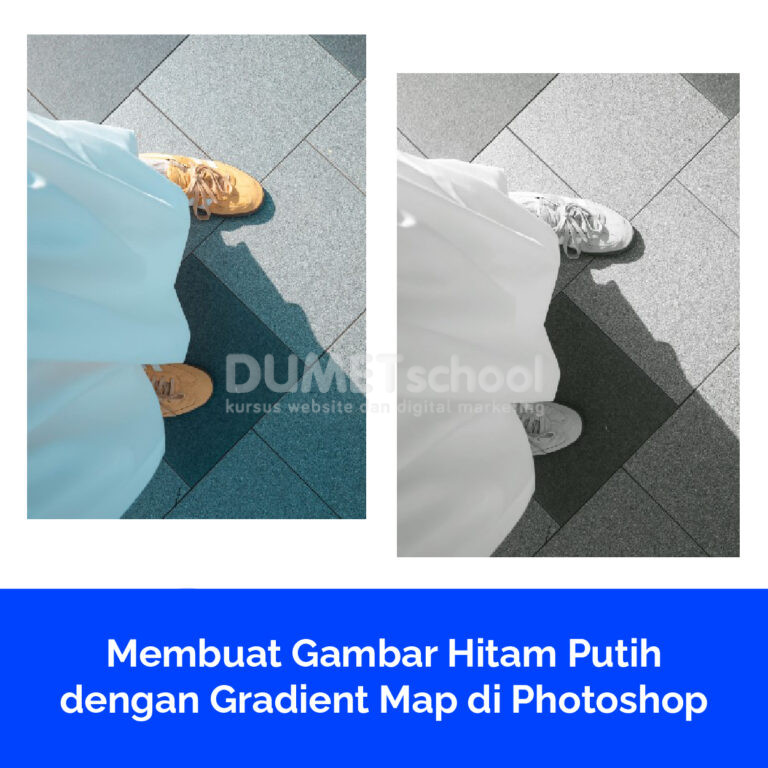 Membuat Gambar Hitam Putih dengan Gradient Map di Photoshop