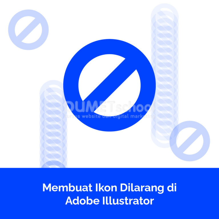 Membuat Ikon Dilarang diAdobe Illustrator