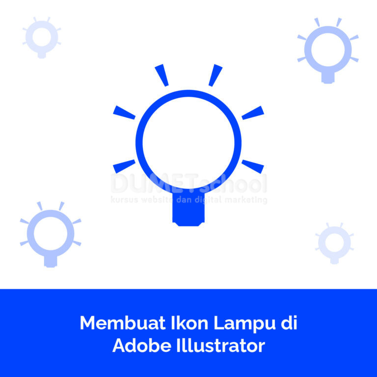 Membuat Ikon Lampu di Adobe Illustrator
