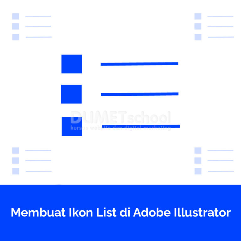 Membuat Ikon List di Adobe Illustrator