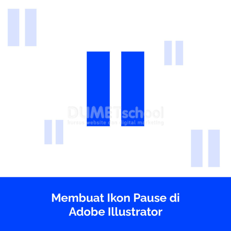 Membuat Ikon Pause diAdobe Illustrator