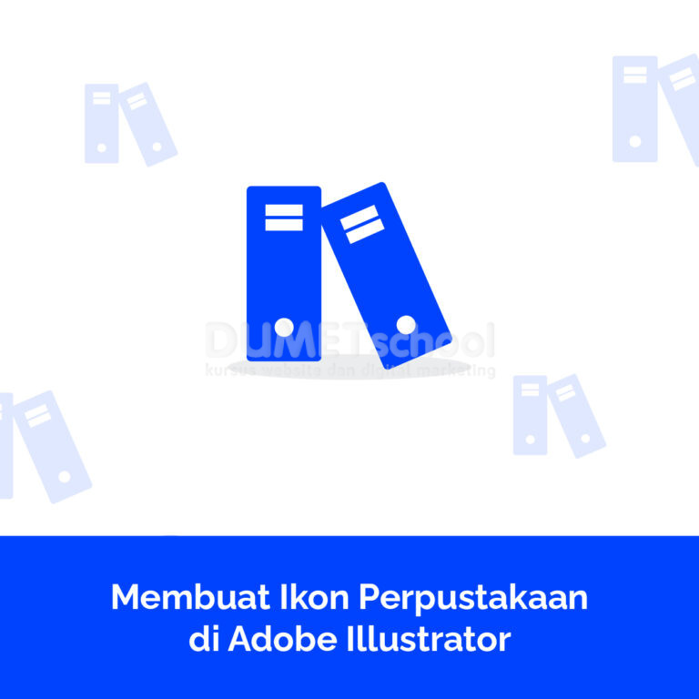Membuat Ikon Perpustakaan di Adobe Illustrator