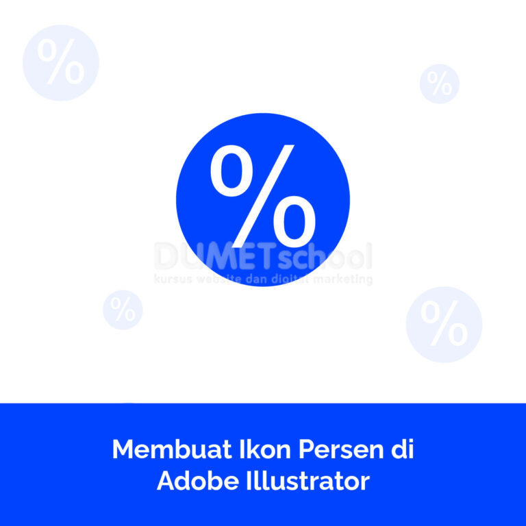 Membuat Ikon Persen diAdobe Illustrator
