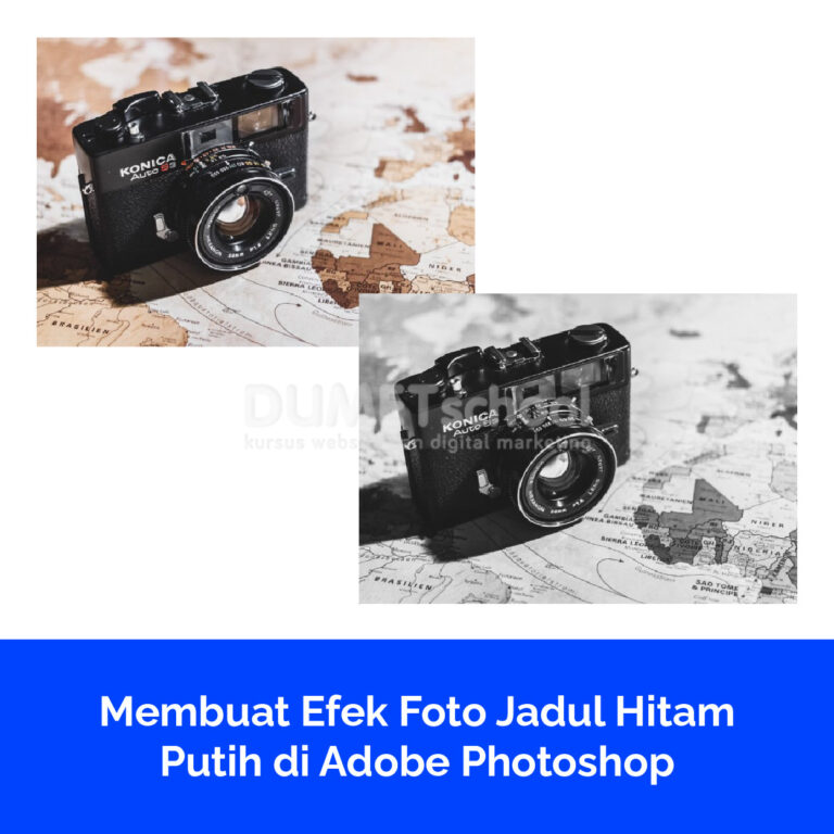 Membuat Efek Foto Jadul Hitam Putih di Adobe Photoshop