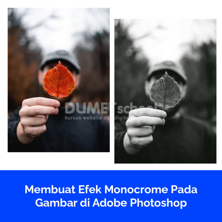 Membuat Efek Monokrom Pada Gambar di Adobe Photoshop